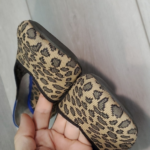 Rothy's Womens The Flat Cheetah Leopard Animal Print Loafer Flats shoes 8.5 - Picture 5 of 16